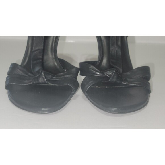 Aldo Womens Stilettos Black Leather Strappy Knot Heels Size 7.5 (38) No Box - Picture 14 of 16